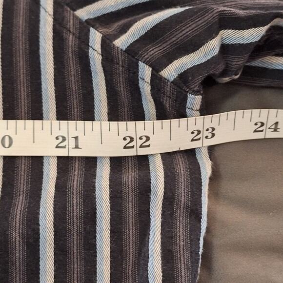 Bonfire Snowboarding Company Shirt Men's Large Striped Cotton Twill Sportswear - Picture 7 of 9